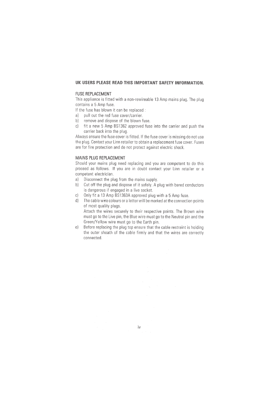 Linn WAKONDA User Manual | Page 6 / 24