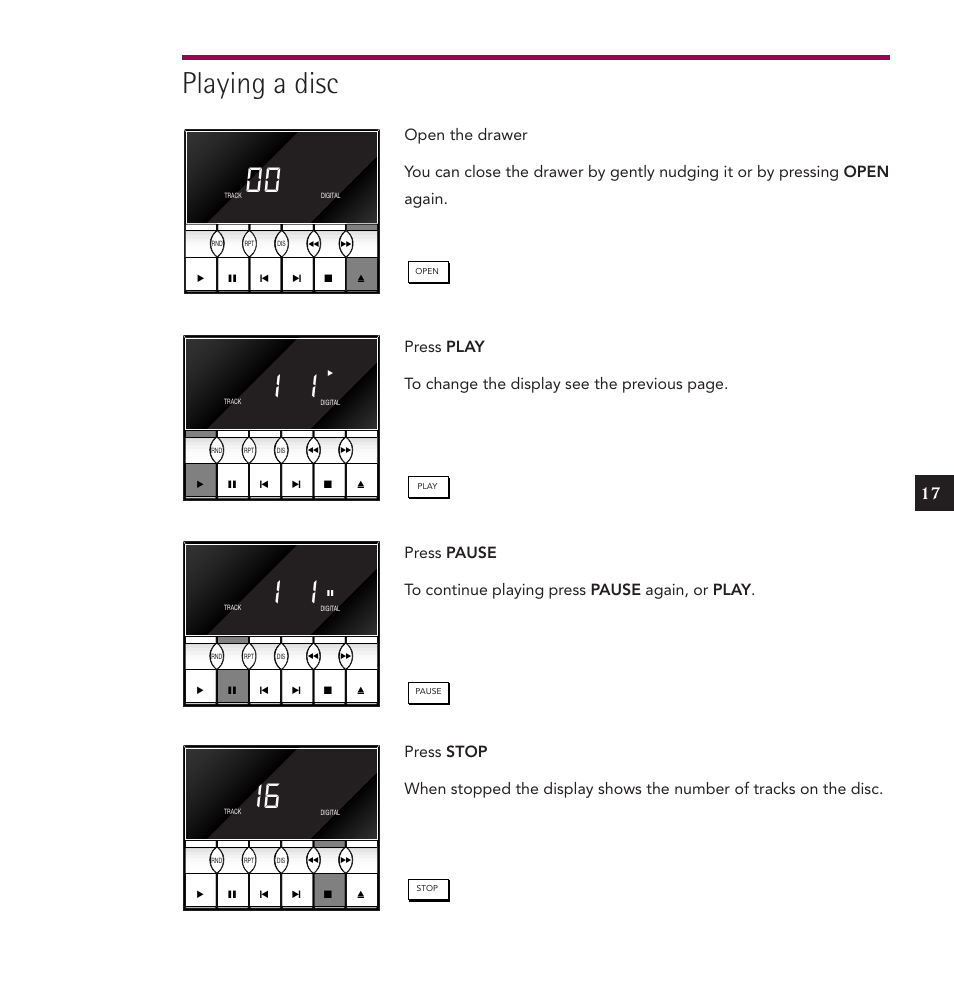 Playing a disc | Linn IKEMI & GENKI User Manual | Page 25 / 39