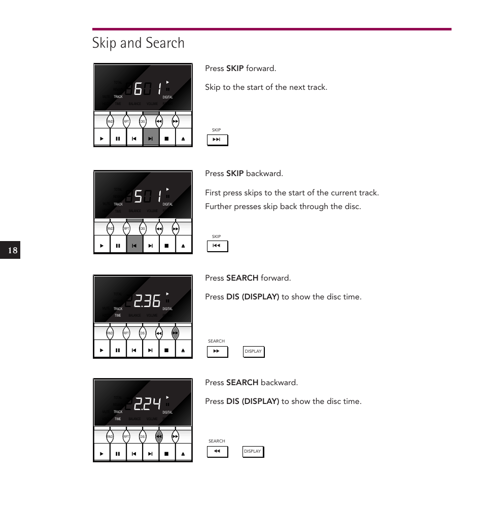 Skip and search | Linn IKEMI & GENKI User Manual | Page 26 / 39