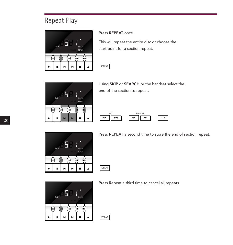 Repeat play | Linn IKEMI & GENKI User Manual | Page 28 / 39