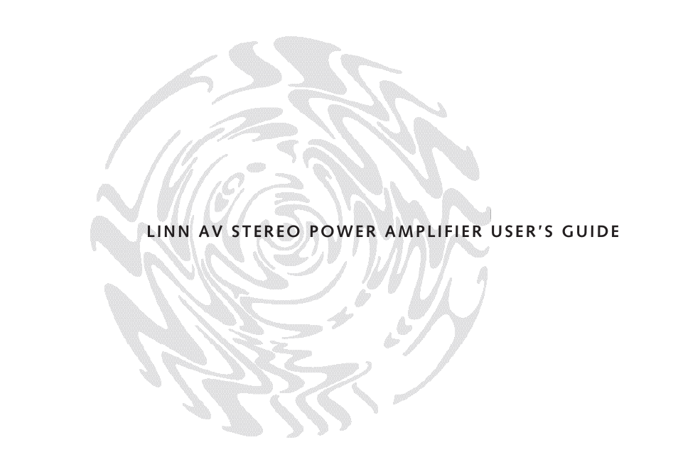 Linn AV 5105 User Manual | 22 pages