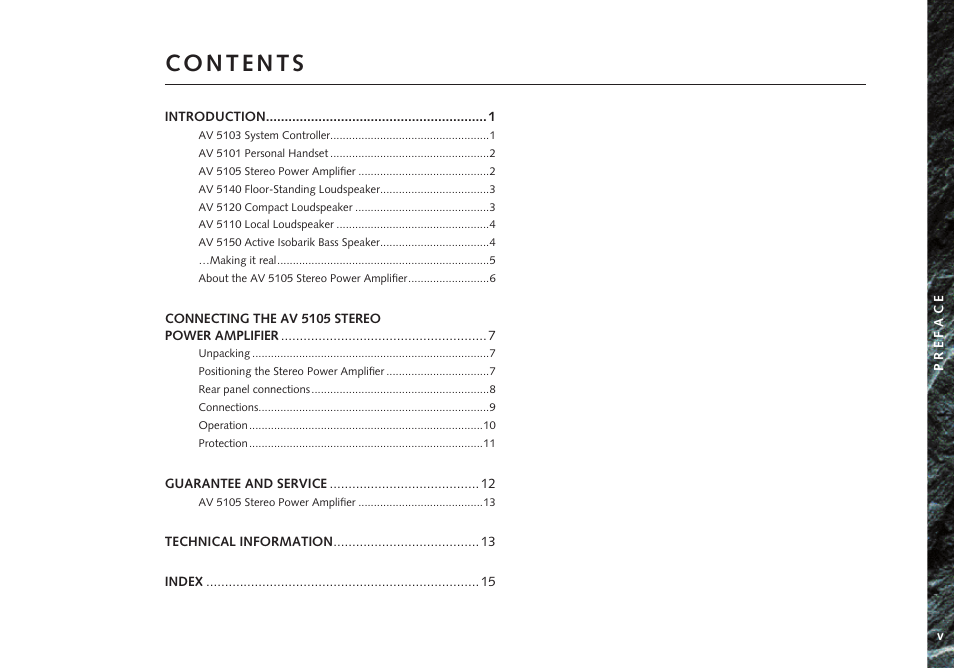 Linn AV 5105 User Manual | Page 5 / 22