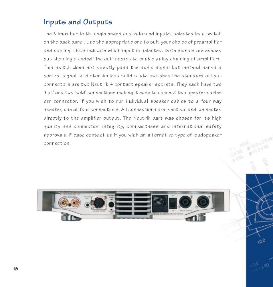 Inputs and outputs | Linn 500 Solo User Manual | Page 26 / 33