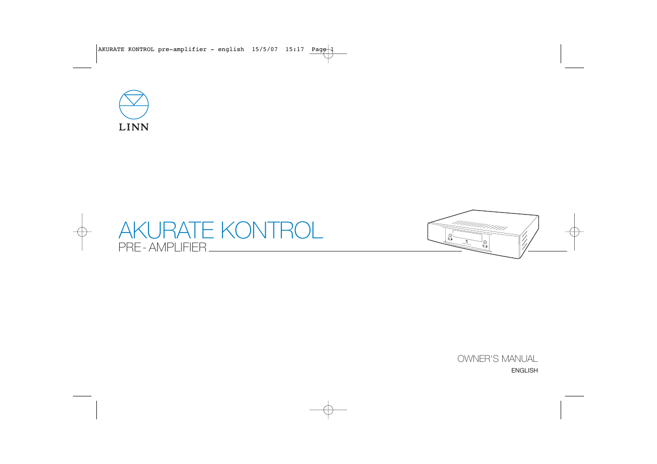 Linn PRE- AMPLIFIER User Manual | 36 pages