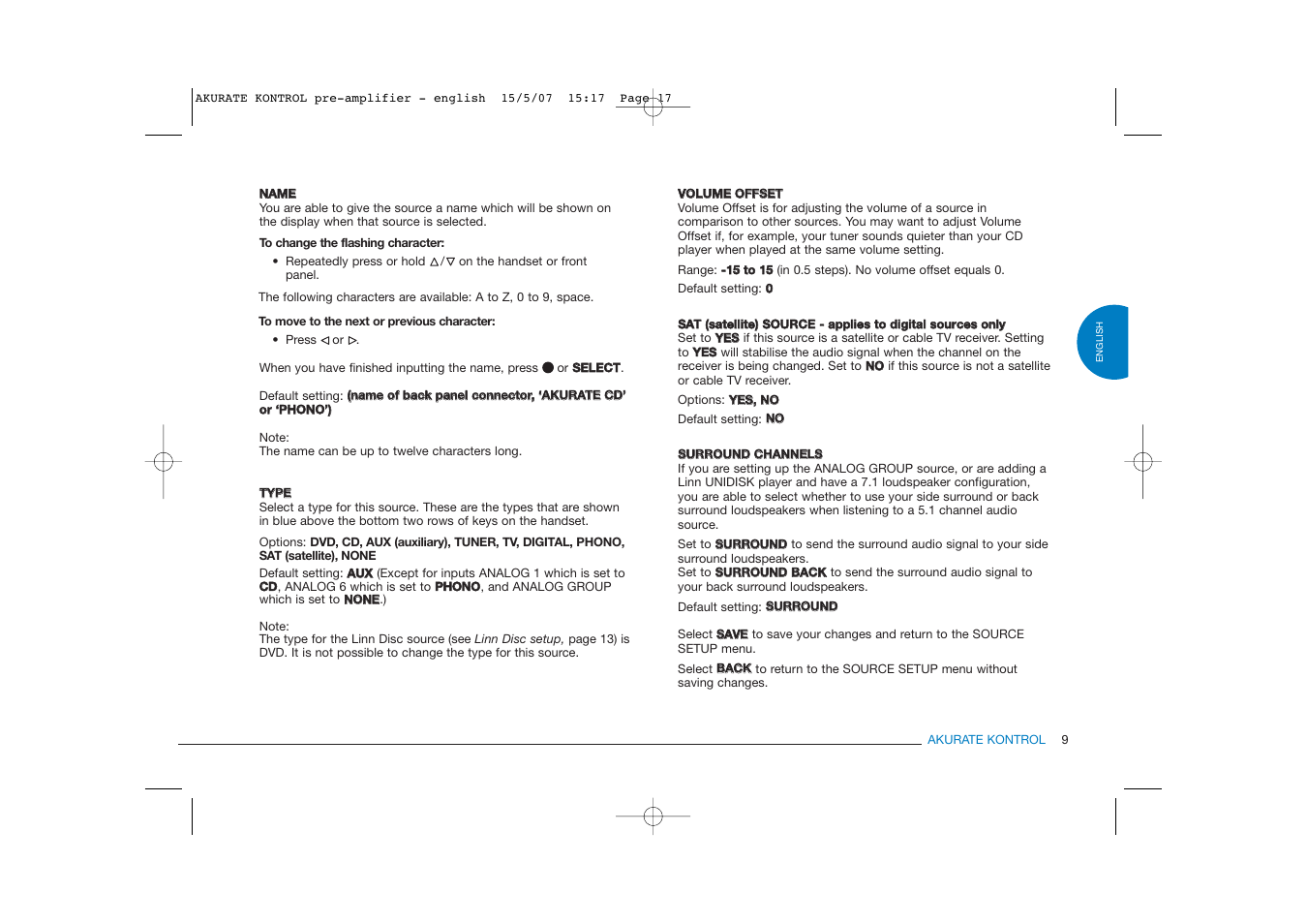 Linn PRE- AMPLIFIER User Manual | Page 17 / 36