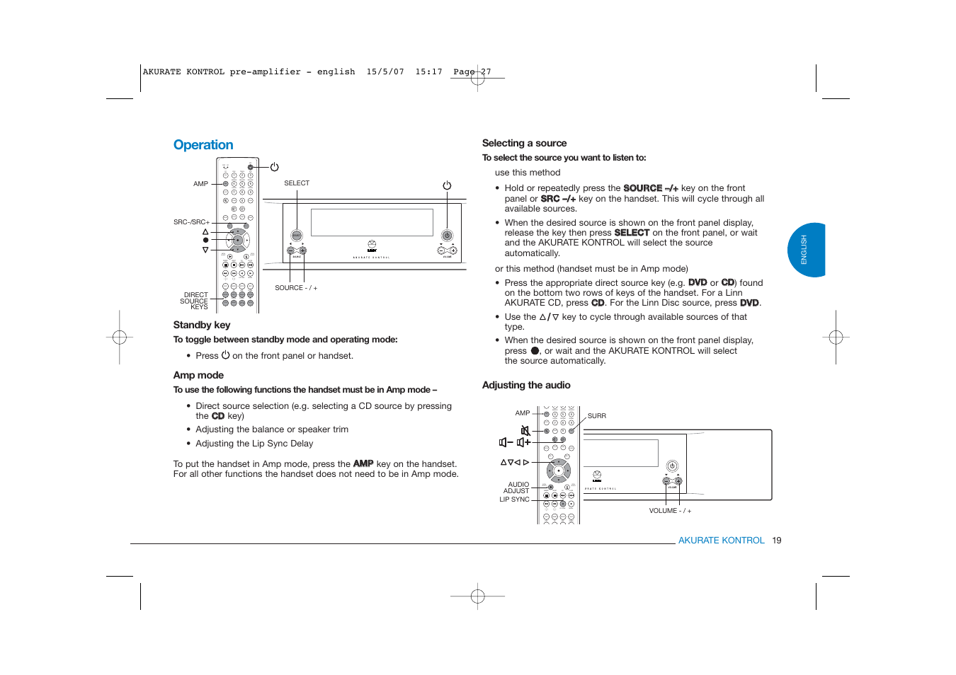 Band scan tune disp more setup, Help, Store shift amp | Band scan tune disp more setup help, Signal record listen exclude include shuffle, Aux tuner dvd cd | Linn PRE- AMPLIFIER User Manual | Page 27 / 36