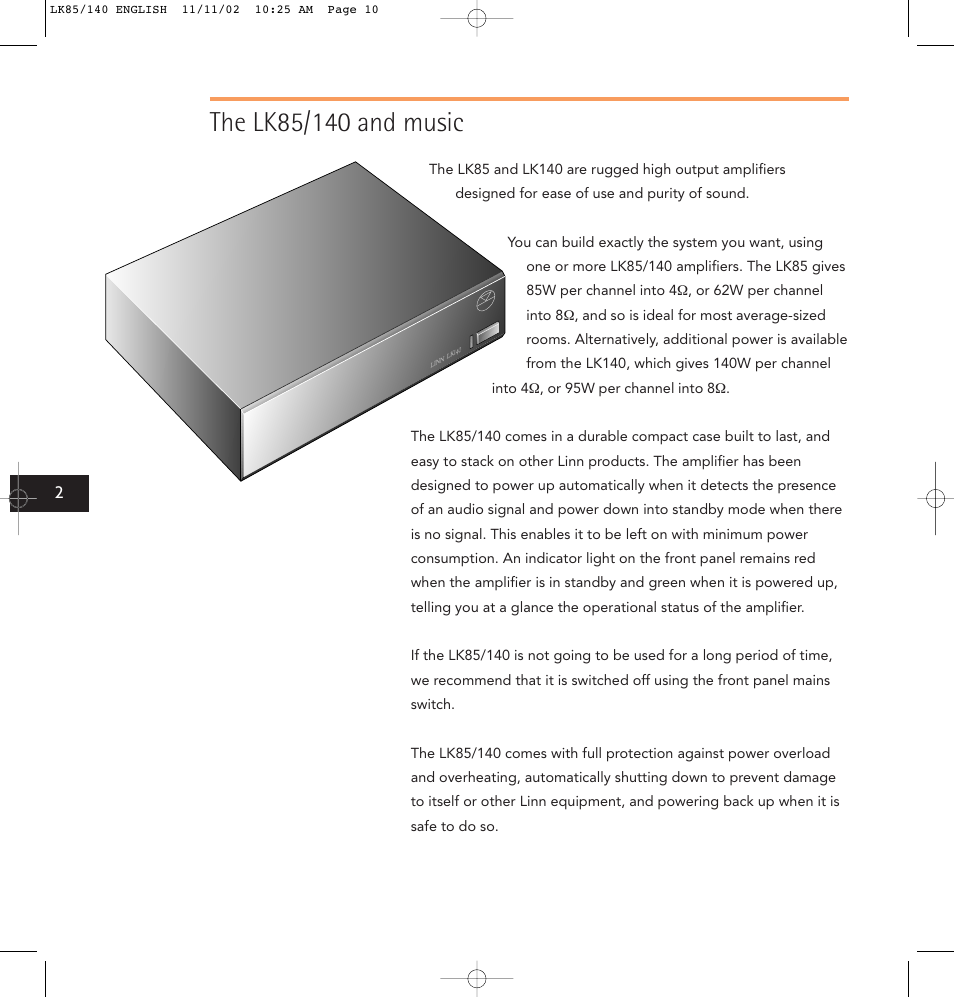 Linn LK85 User Manual | Page 10 / 24