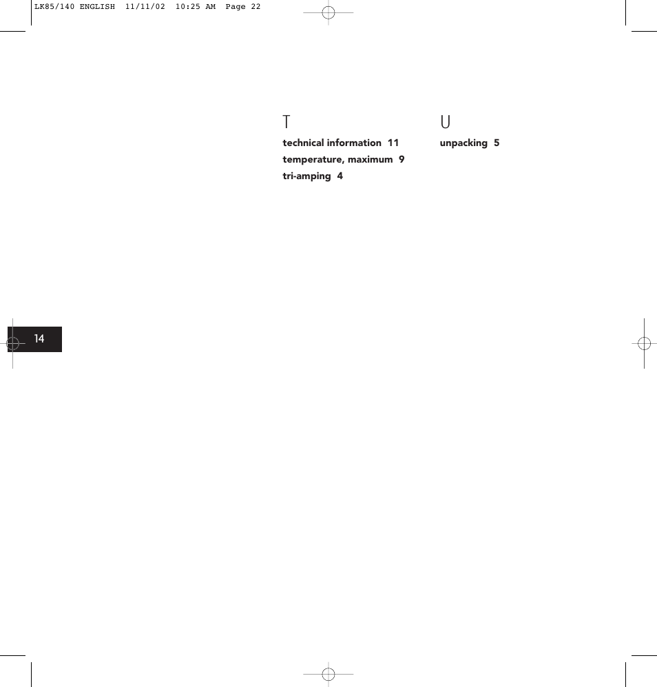 Linn LK85 User Manual | Page 22 / 24