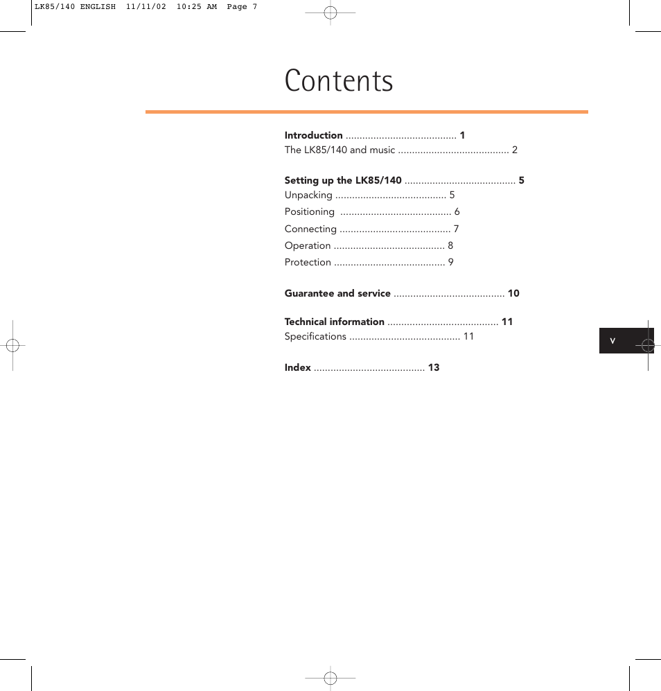 Linn LK85 User Manual | Page 7 / 24