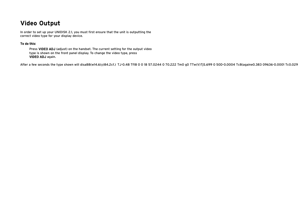 Video output | Linn UNIDISK 2.1 PLAYER User Manual | Page 12 / 30