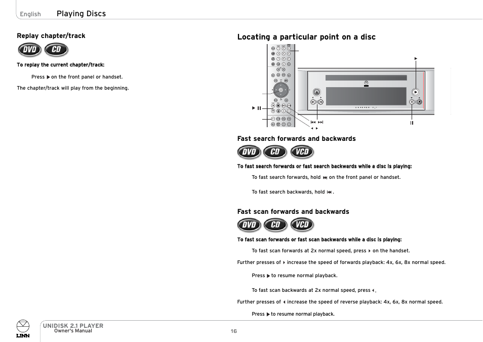 Linn UNIDISK 2.1 PLAYER User Manual | Page 21 / 30