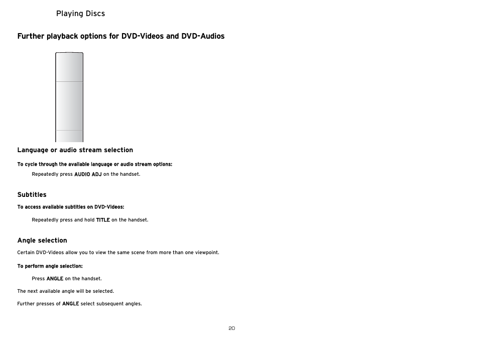 Playing discs | Linn UNIDISK 2.1 PLAYER User Manual | Page 25 / 30