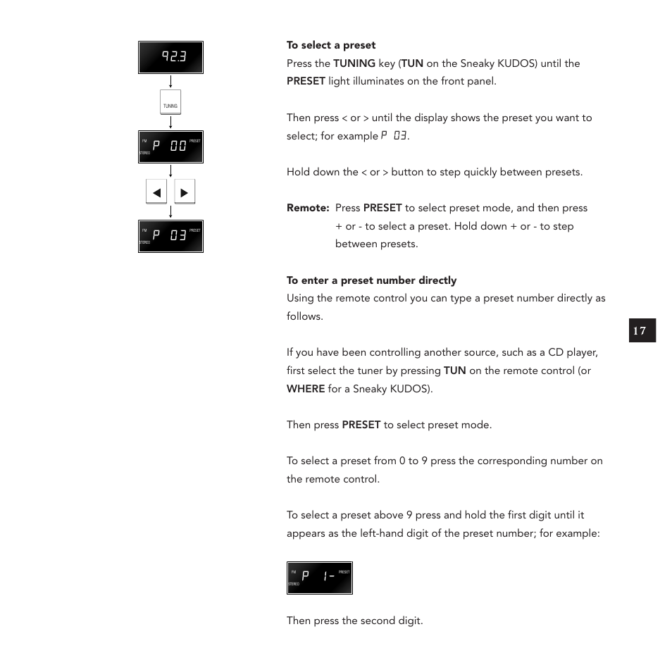 P 0 0, P 0 3 | Linn Kudos User Manual | Page 24 / 48