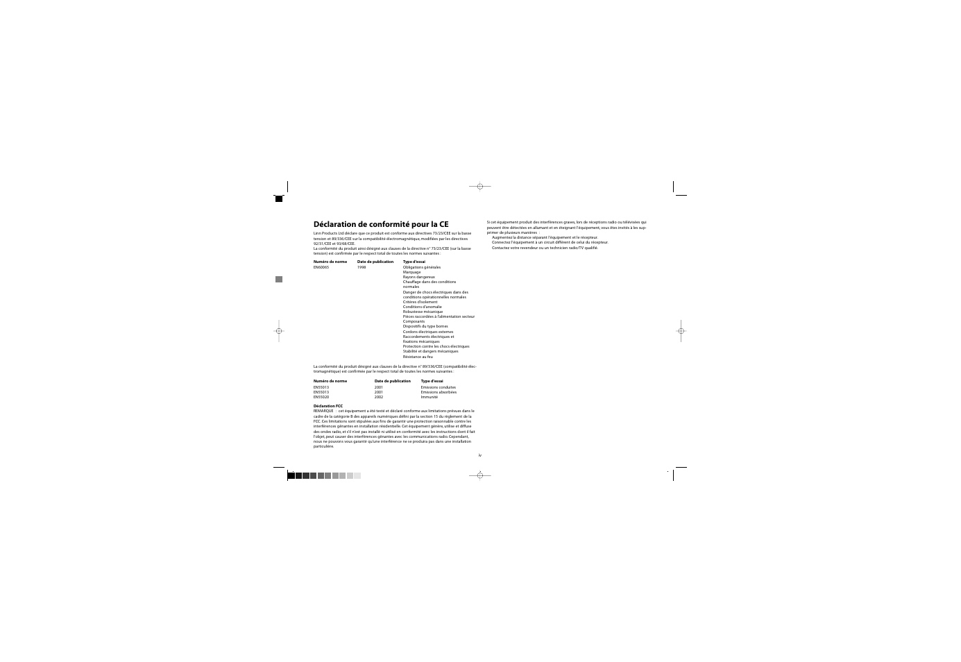 Déclaration de conformité pour la ce | Linn Melodik User Manual | Page 6 / 36