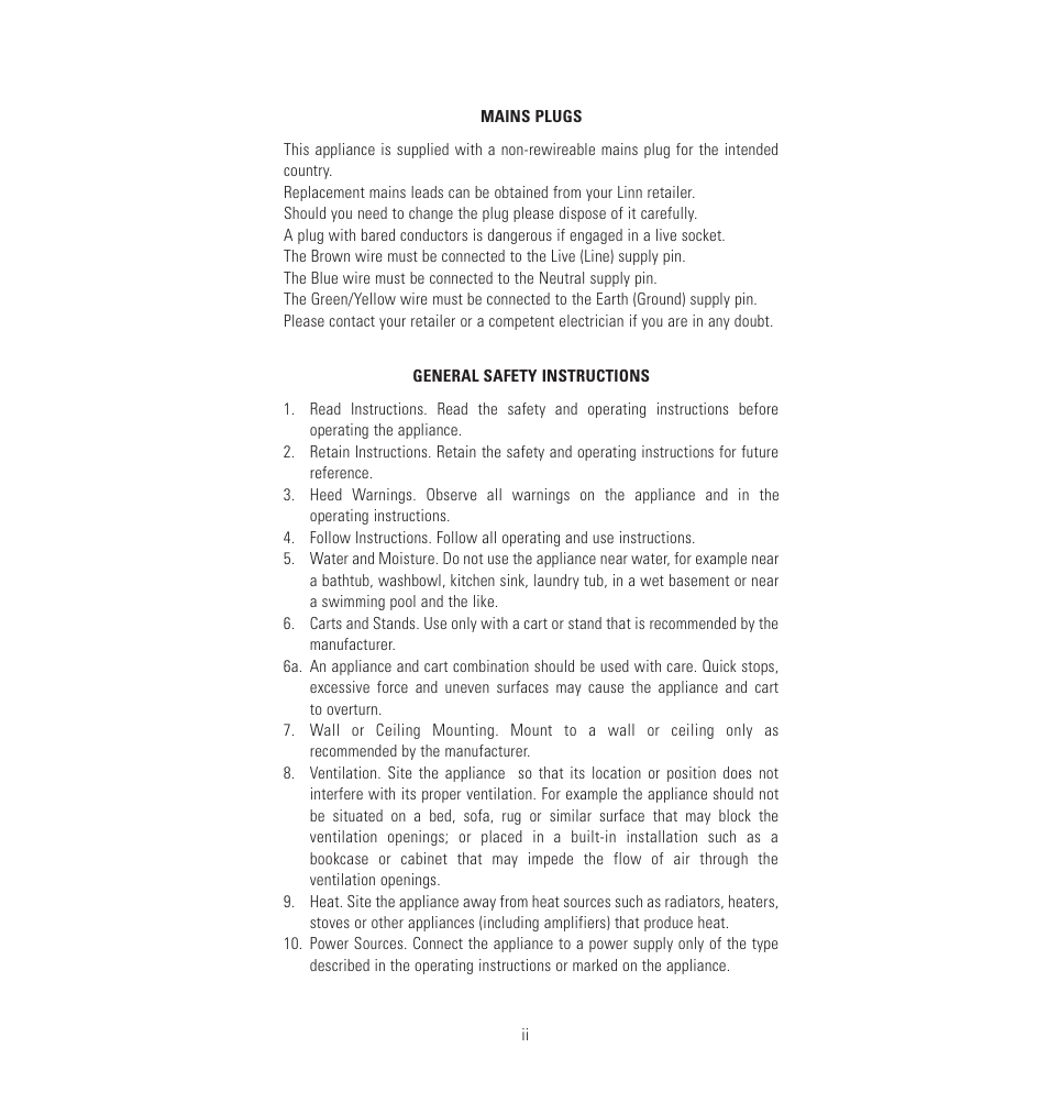 Linn CD Playback System User Manual | Page 4 / 28