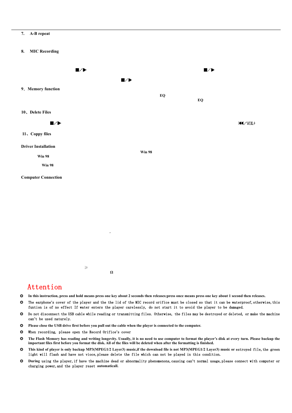 Attention | Lucas Industries LMP079 User Manual | Page 2 / 2