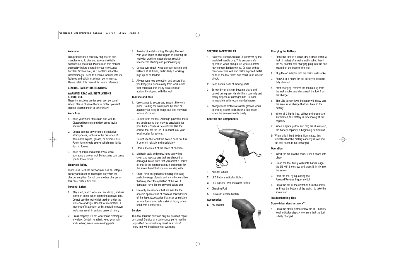 Lucas Industries LPT-CSD50 User Manual | Page 2 / 2