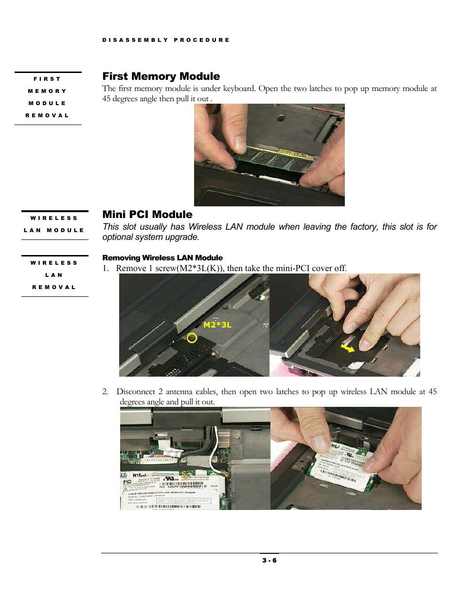 Mini pci module | LCD Digital M6000 User Manual | Page 6 / 18