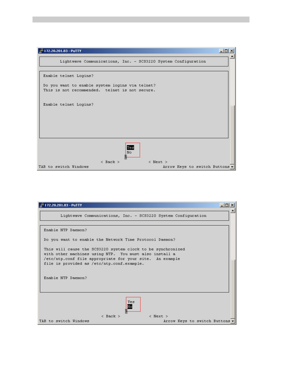 Lightwave Communications SCS3230 User Manual | Page 52 / 97