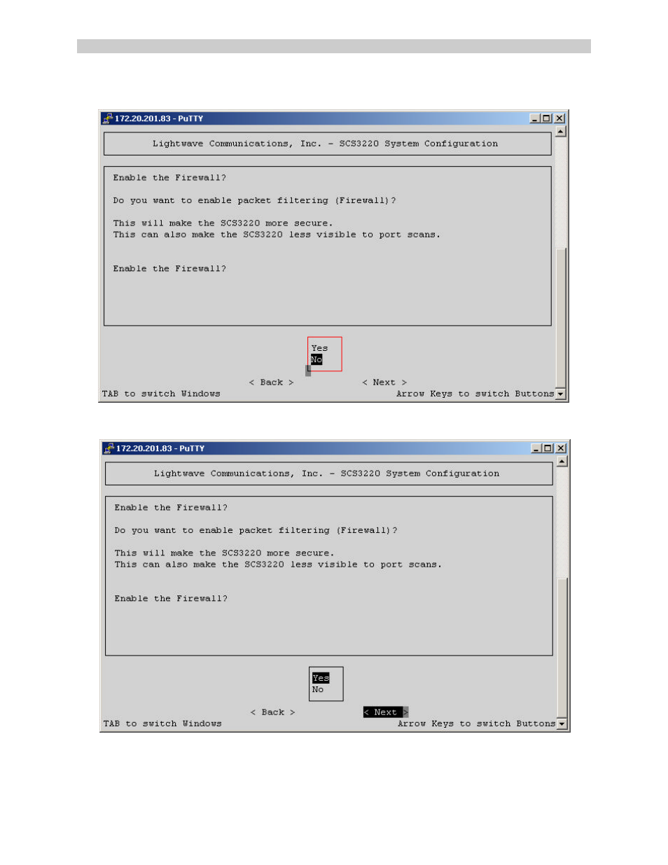 Lightwave Communications SCS3230 User Manual | Page 54 / 97