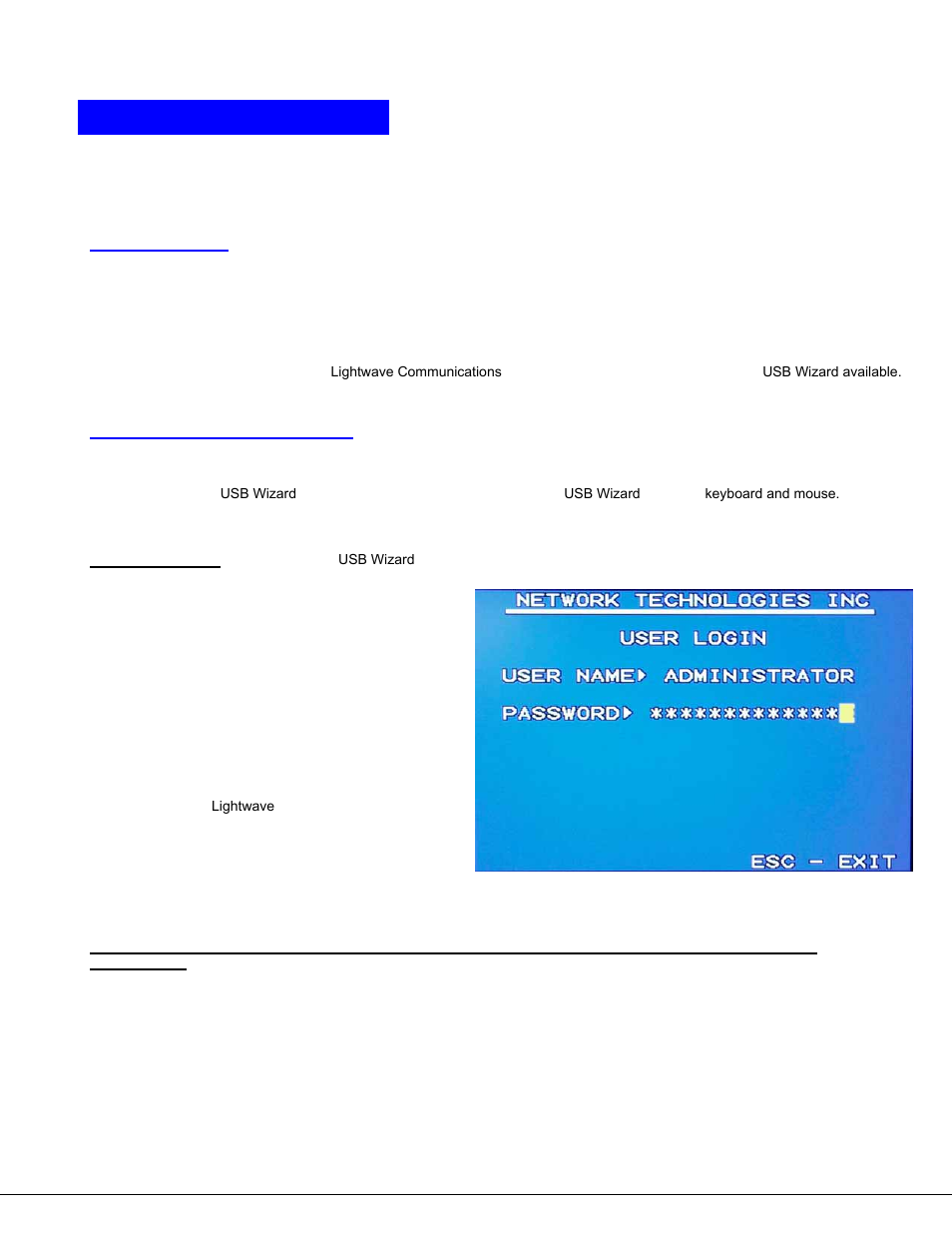 Osd control | Lightwave Communications USB-Wizard User Manual | Page 14 / 26