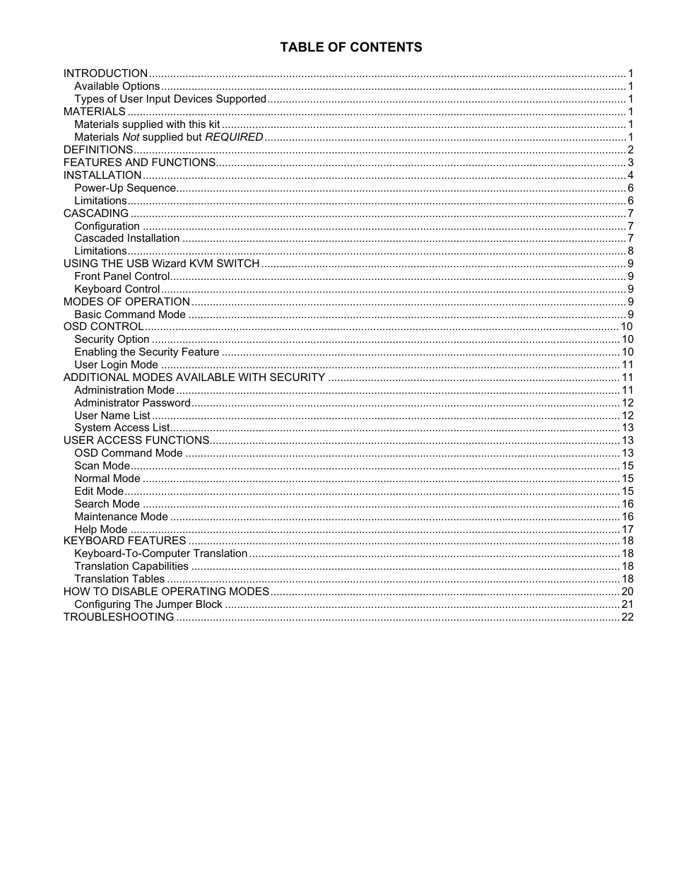 Lightwave Communications USB-Wizard User Manual | Page 3 / 26