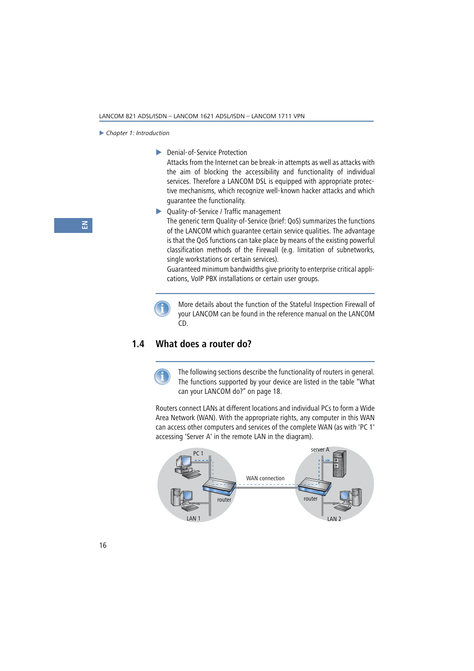 4 what does a router do, What does a router do | Lancom Systems 821 User Manual | Page 16 / 82