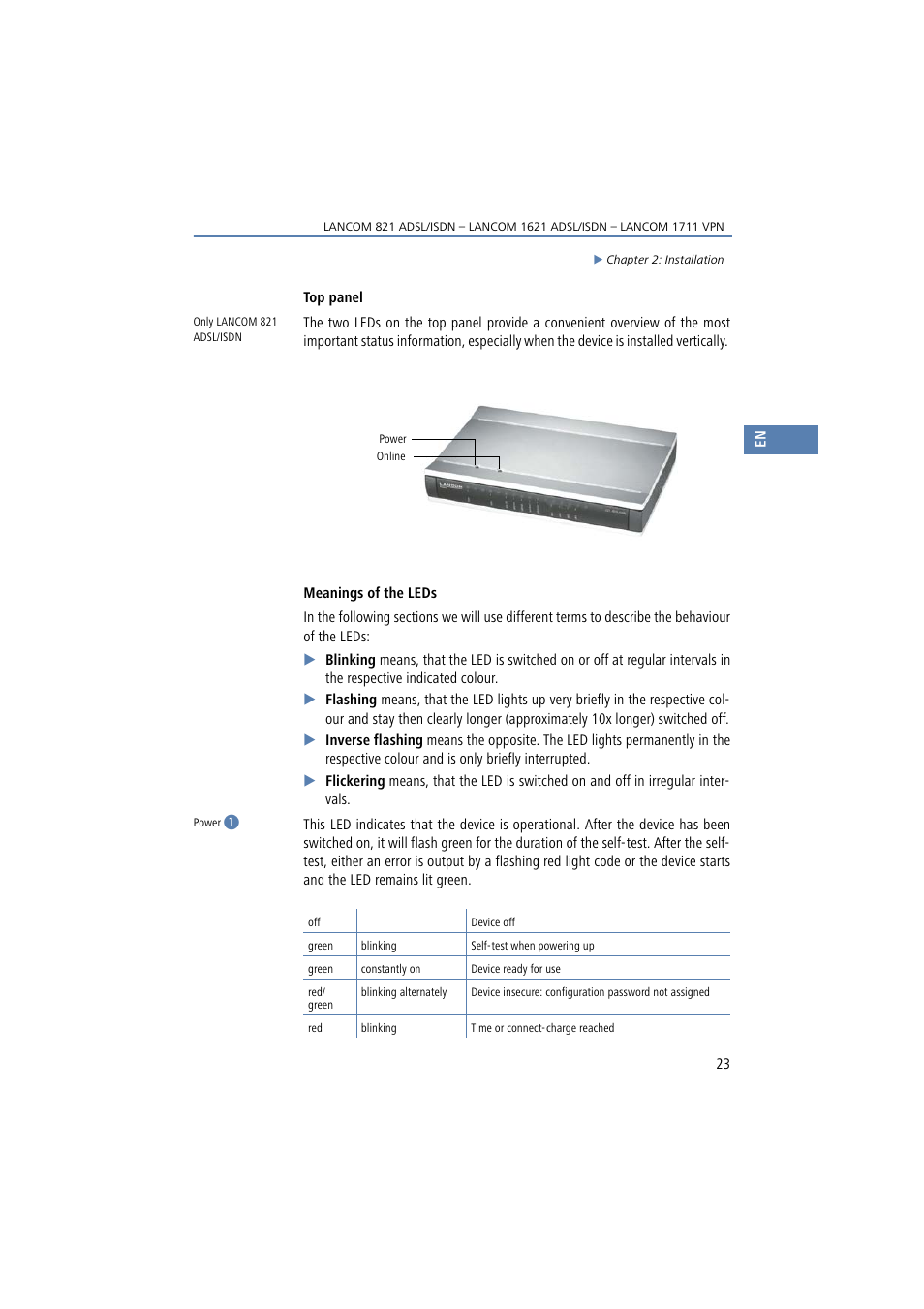 Lancom Systems 821 User Manual | Page 23 / 82