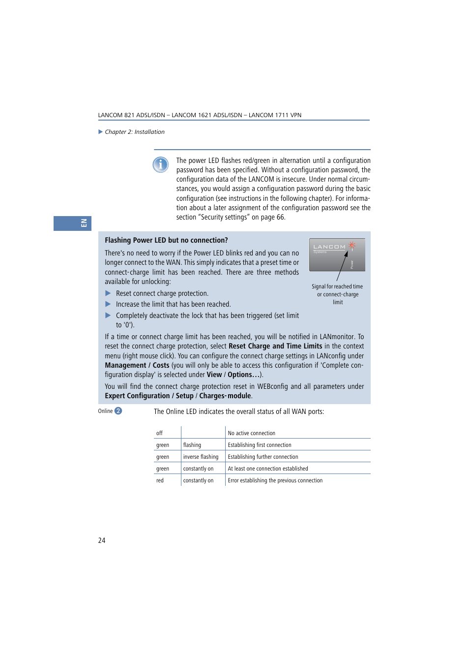 Lancom Systems 821 User Manual | Page 24 / 82