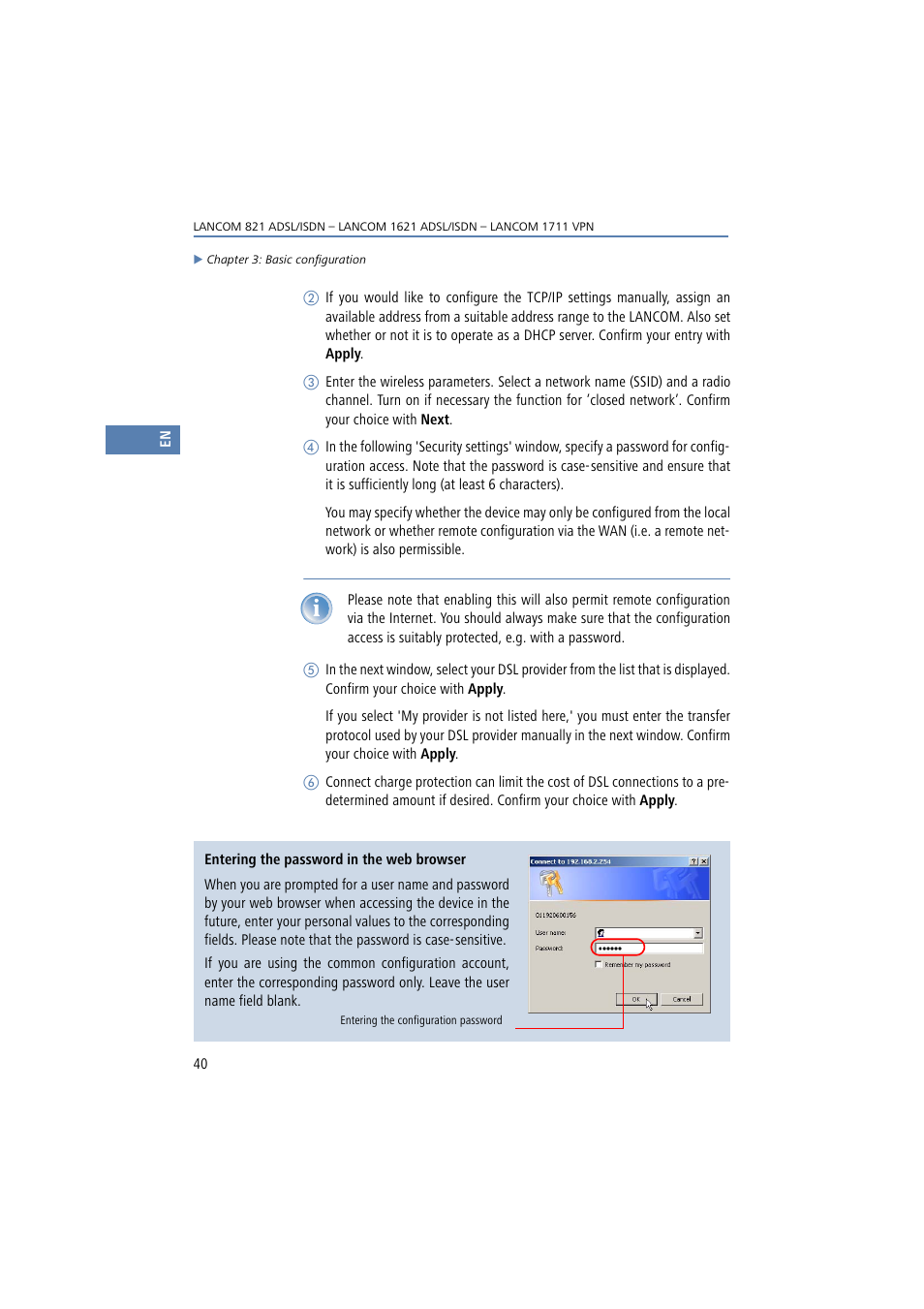 Lancom Systems 821 User Manual | Page 40 / 82