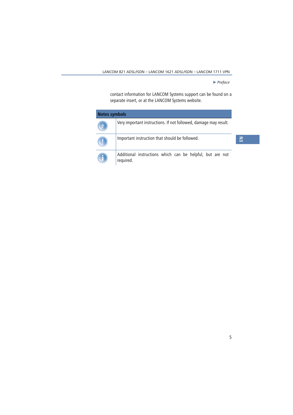 Lancom Systems 821 User Manual | Page 5 / 82