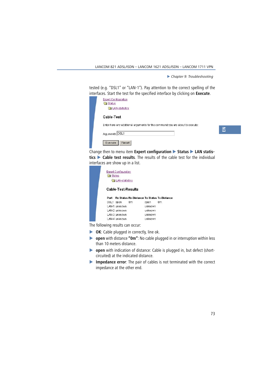 Lancom Systems 821 User Manual | Page 73 / 82