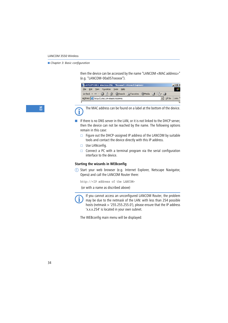 Lancom Systems 3550 User Manual | Page 34 / 81