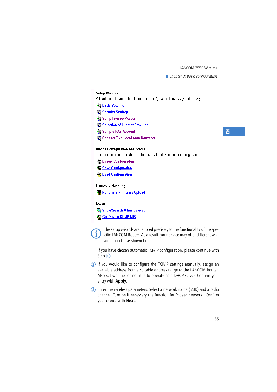 Lancom Systems 3550 User Manual | Page 35 / 81