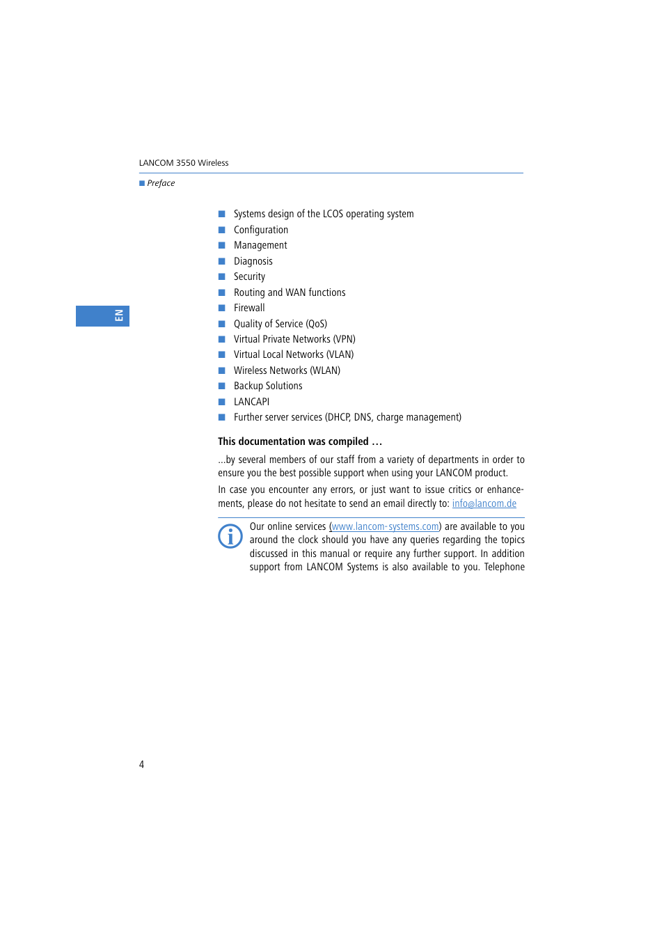 Lancom Systems 3550 User Manual | Page 4 / 81