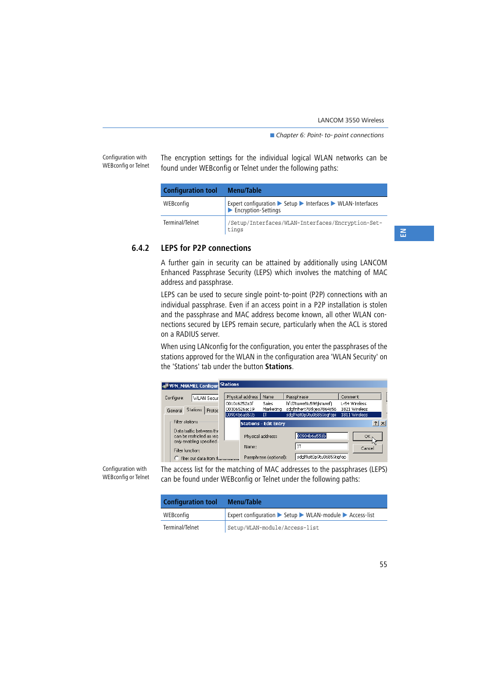2 leps for p2p connections | Lancom Systems 3550 User Manual | Page 55 / 81
