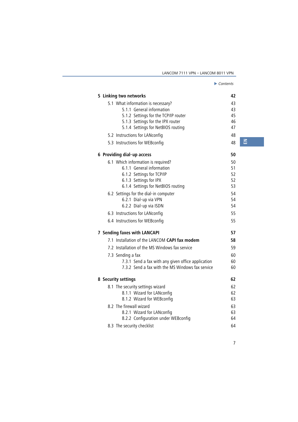 Lancom Systems 7111 VPN User Manual | Page 7 / 77