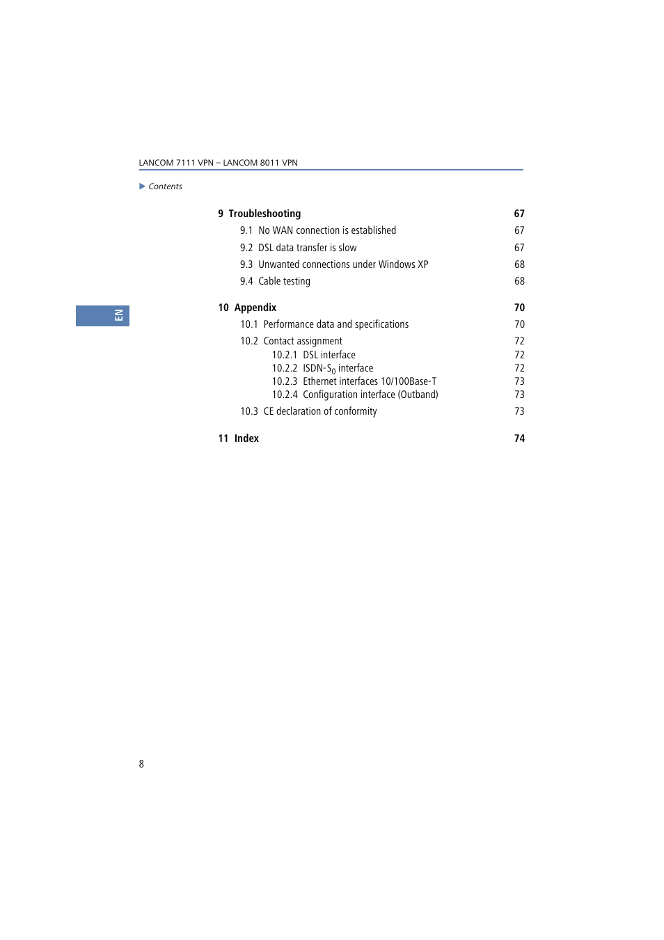 Lancom Systems 7111 VPN User Manual | Page 8 / 77