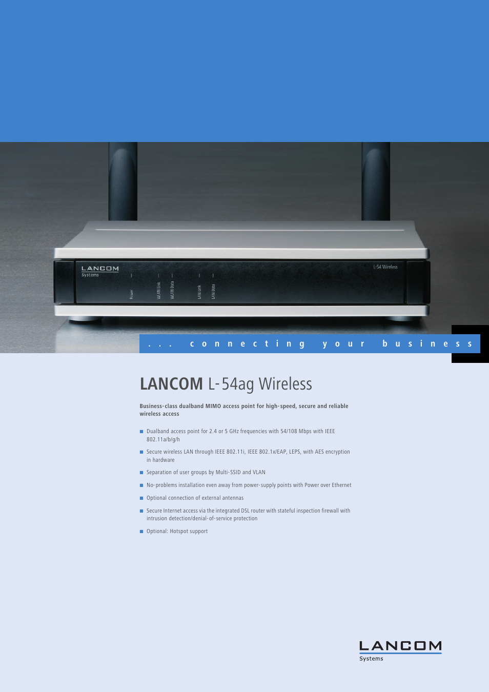 Lancom Systems L-54AG User Manual | 6 pages