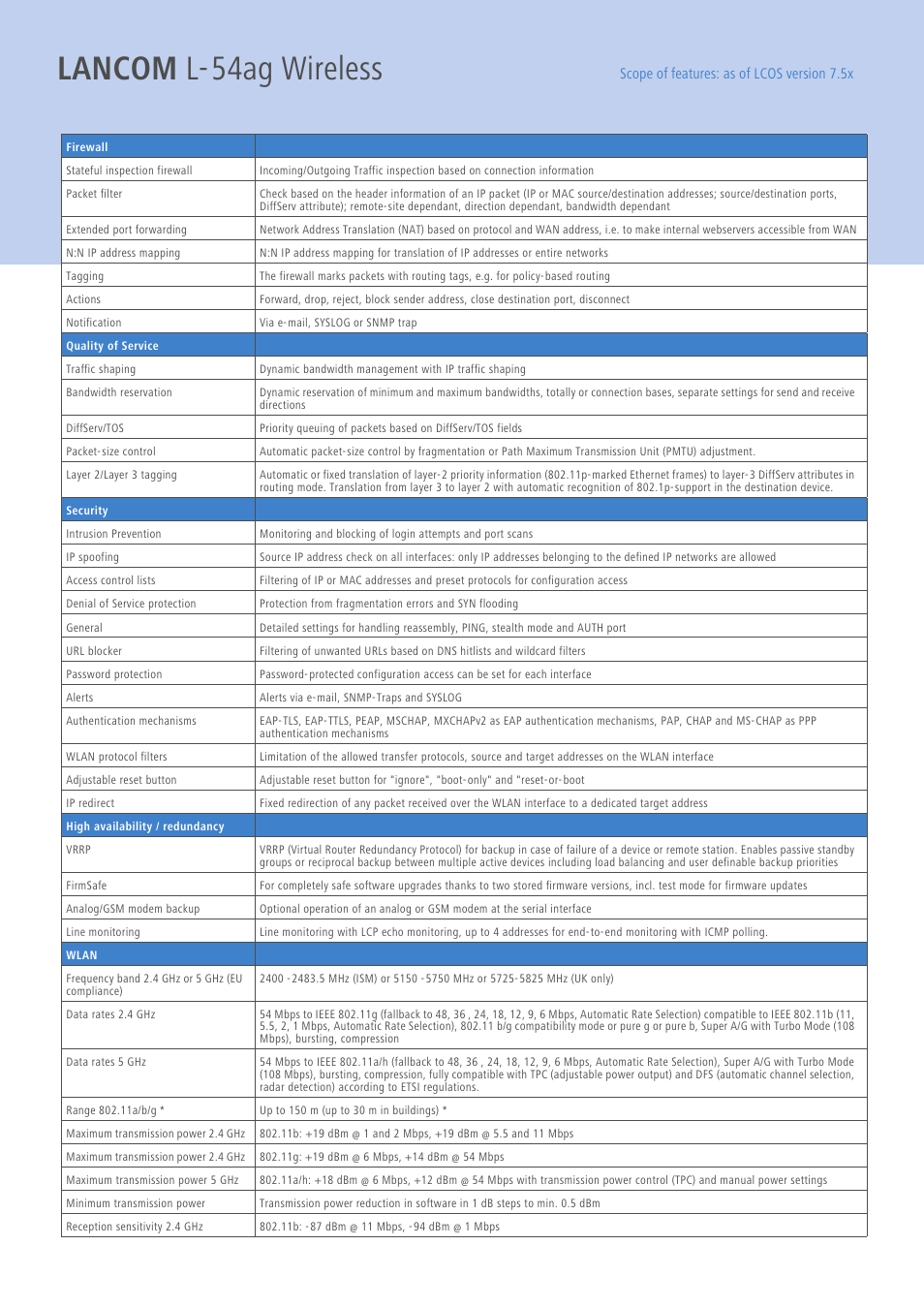 Lancom l-54ag wireless | Lancom Systems L-54AG User Manual | Page 3 / 6