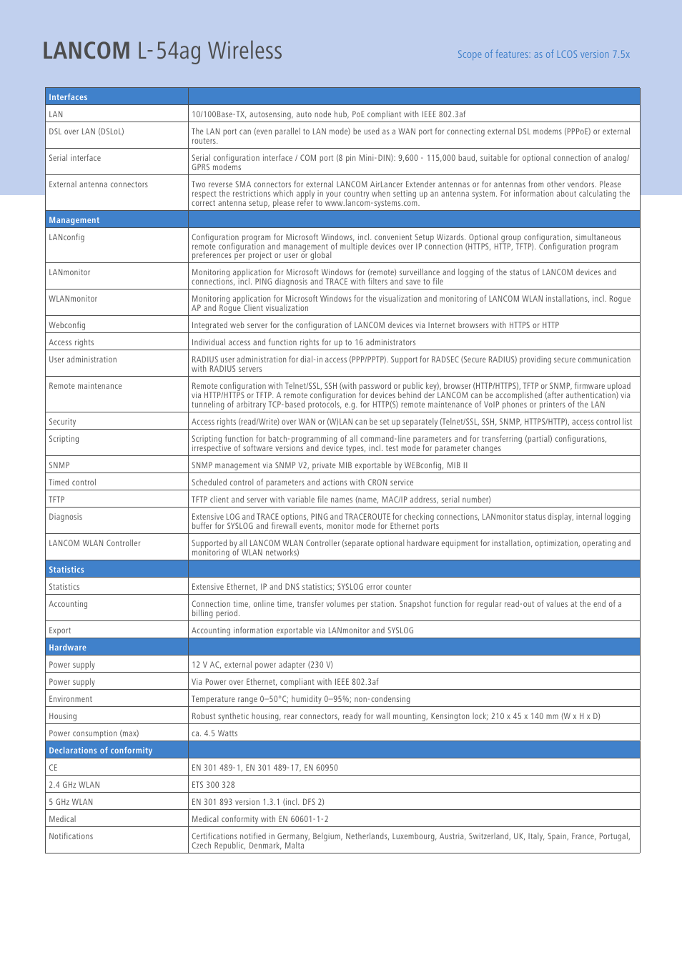 Lancom l-54ag wireless | Lancom Systems L-54AG User Manual | Page 5 / 6