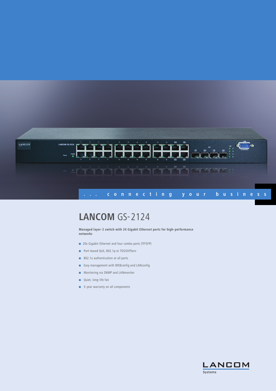 Lancom Systems GS-2124 User Manual | 4 pages
