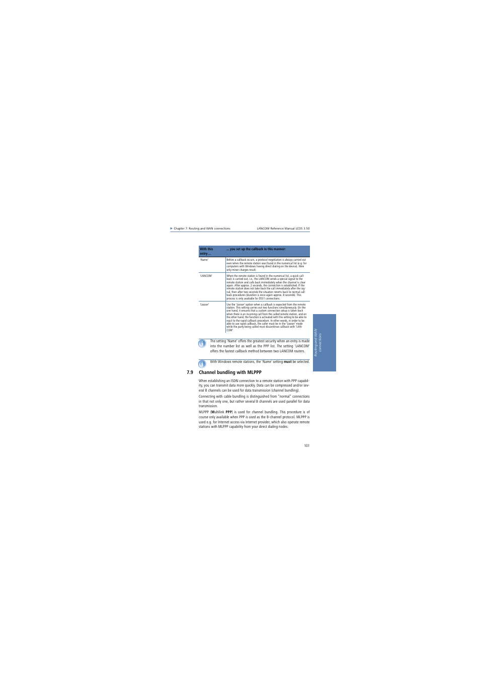9 channel bundling with mlppp | Lancom Systems LCOS 3.50 User Manual | Page 101 / 346