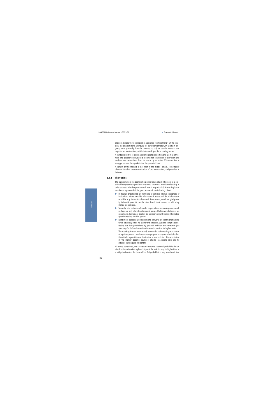 4 the victims | Lancom Systems LCOS 3.50 User Manual | Page 106 / 346