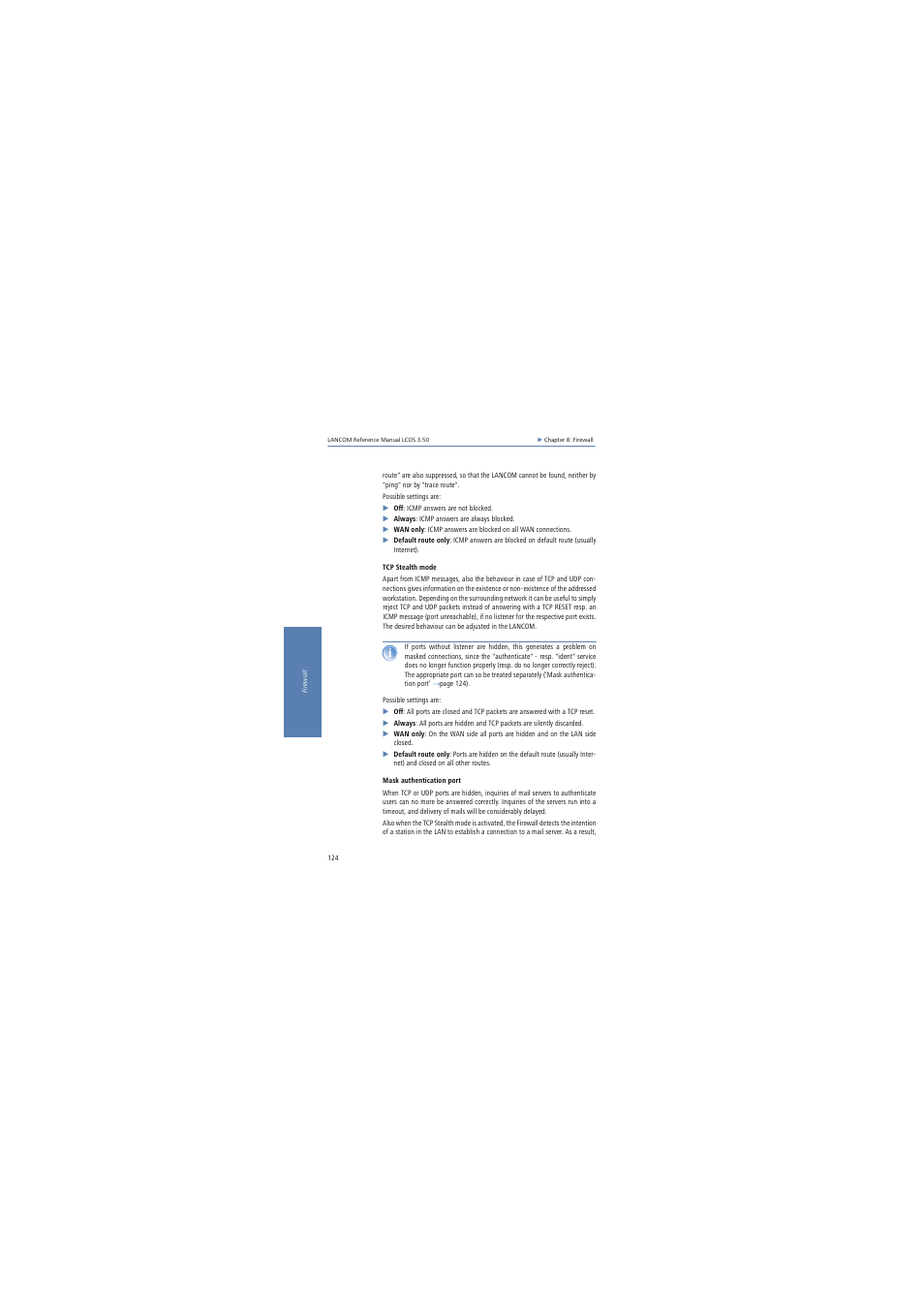 Lancom Systems LCOS 3.50 User Manual | Page 124 / 346