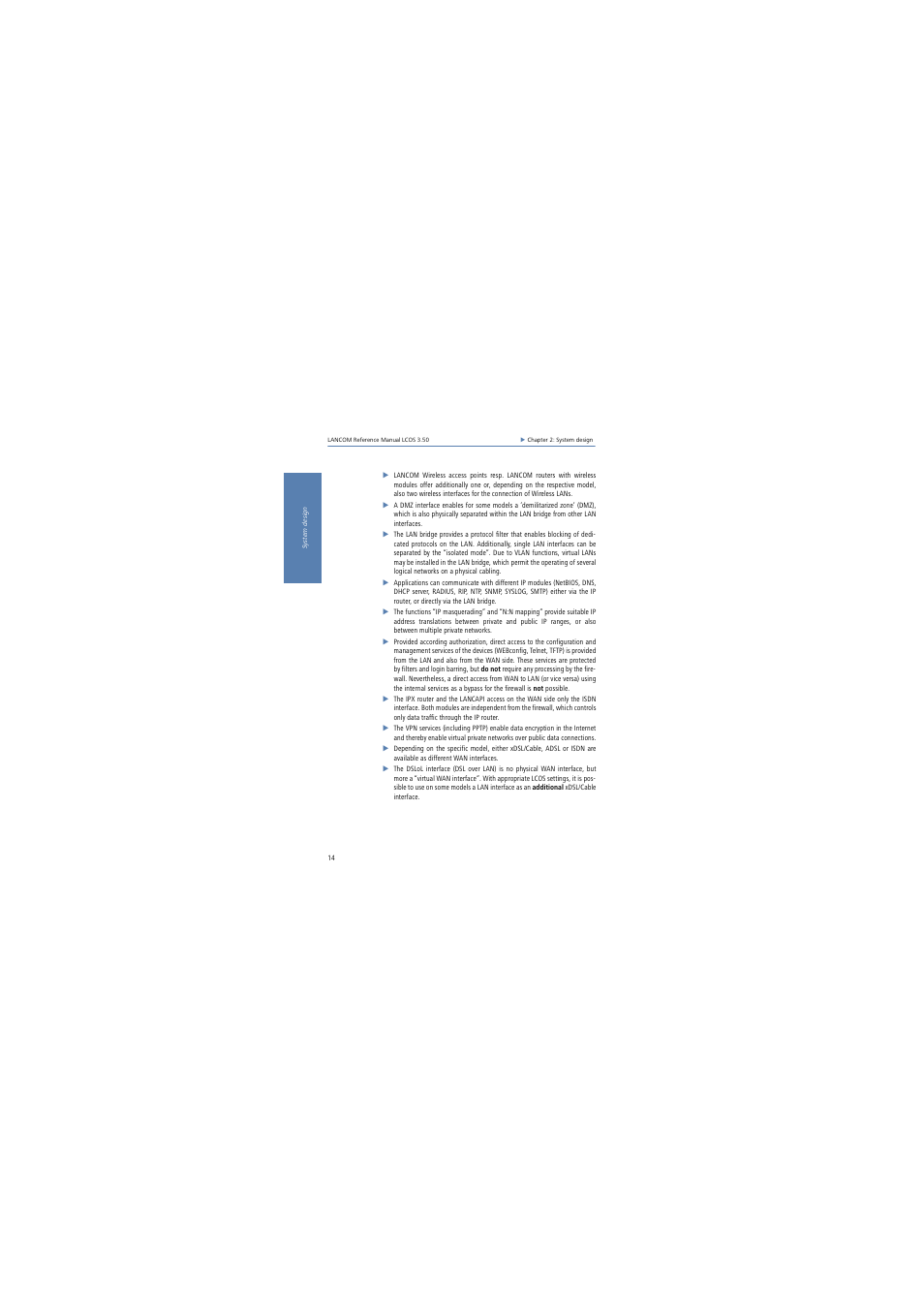 Lancom Systems LCOS 3.50 User Manual | Page 14 / 346