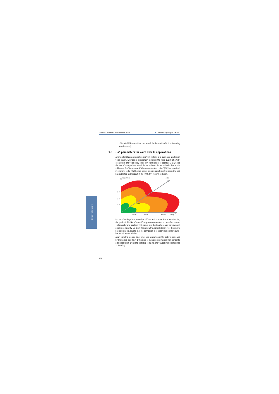 5 qos parameters for voice over ip applications | Lancom Systems LCOS 3.50 User Manual | Page 178 / 346