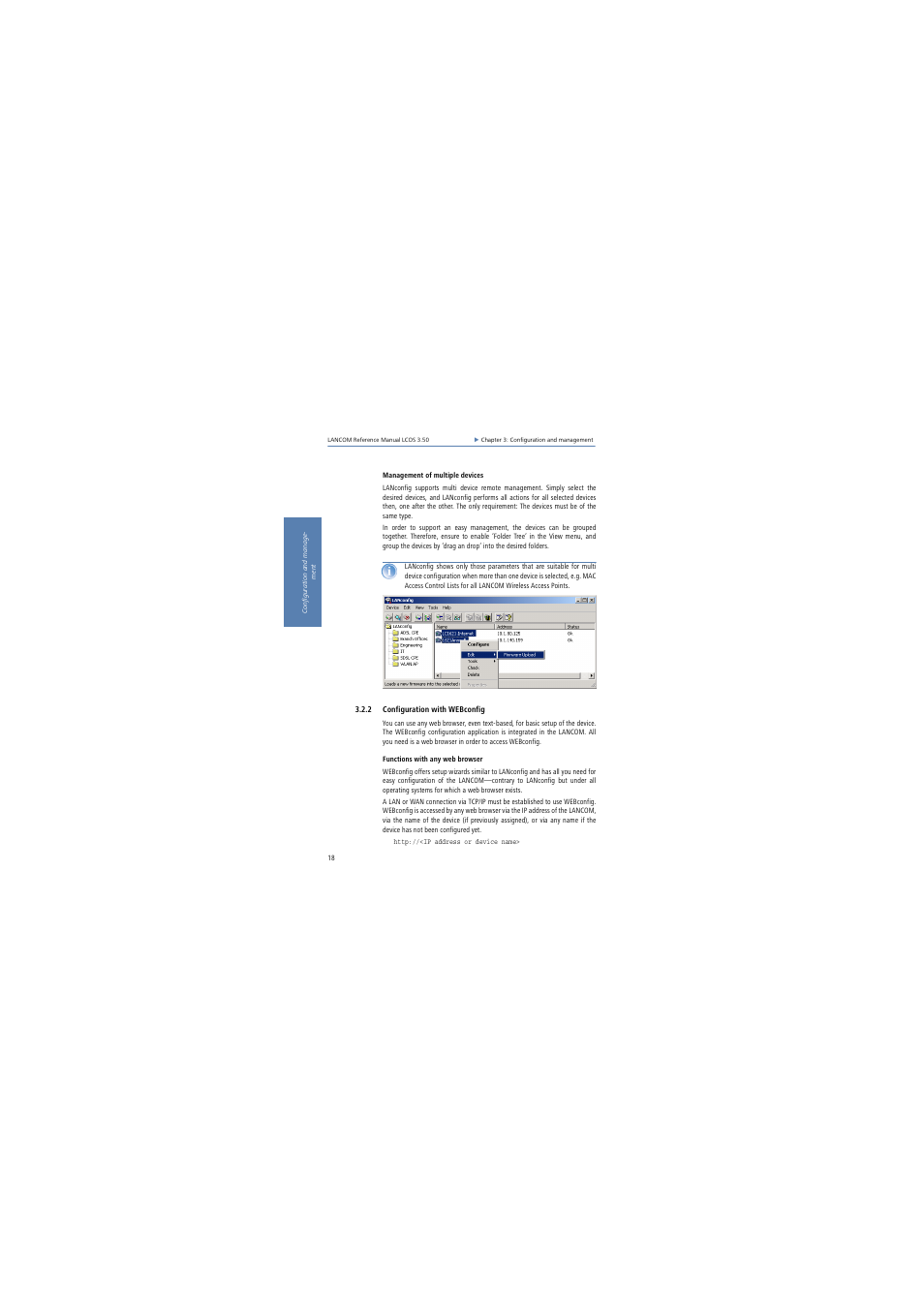 2 configuration with webconfig | Lancom Systems LCOS 3.50 User Manual | Page 18 / 346