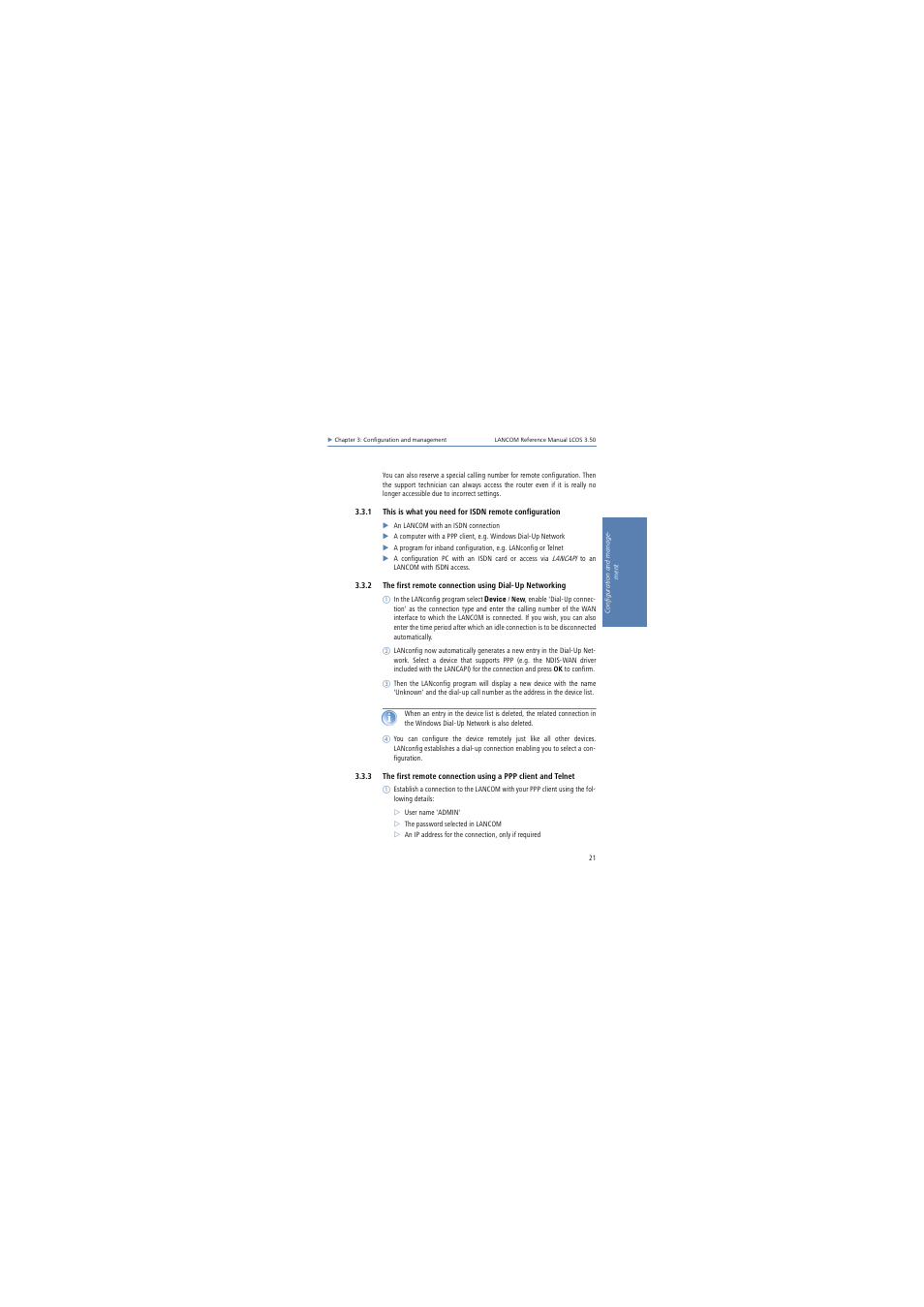 Lancom Systems LCOS 3.50 User Manual | Page 21 / 346