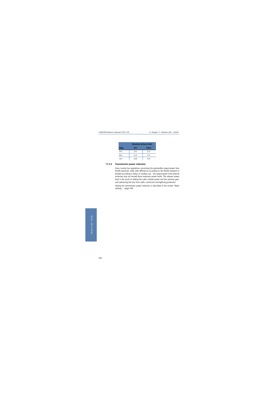 4 transmission power reduction | Lancom Systems LCOS 3.50 User Manual | Page 264 / 346